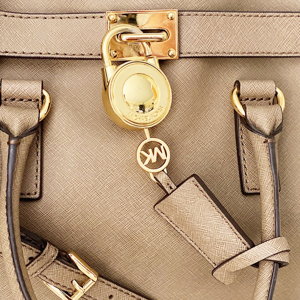 Michael Kors Hamilton NWOT Dune satchel Crossbody - Picture 8 of 13